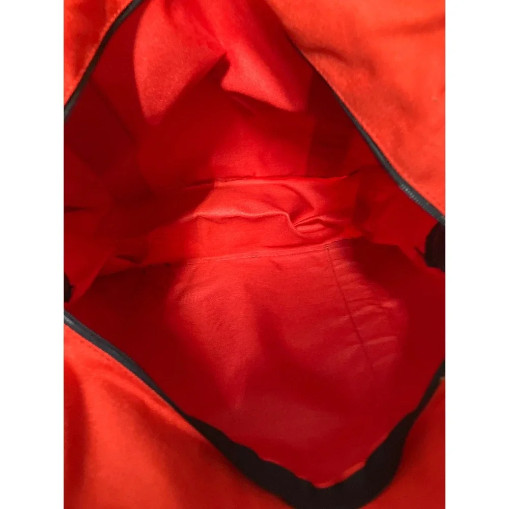 RMC Lonestar Red Canvas Duffel Bag Set of 2 Travel Gym Tote Black Handles